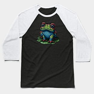 Cartoon colourful toad Baseball T-Shirt